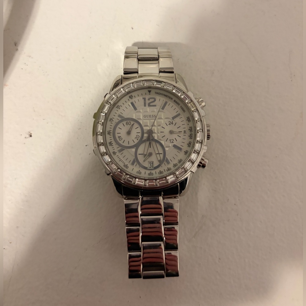 GUESS Silver Chronograph Watch